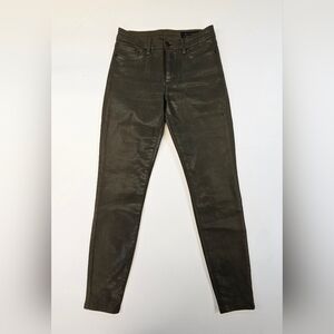All Saints Low Rise Leathery Look Skinny Jeans Size 27 Waist